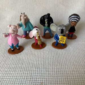SING movie Figures Lot of 6  Johnny Meena Rosita Buster Ash Mike Complete